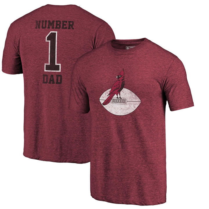 Arizona Cardinals Garnet Greatest Dad Retro Tri-Blend NFL Pro Line by Fanatics Branded T-Shirt,We sell and wholesale Arizona Cardinals Garnet Greatest Dad Retro Tri-Blend NFL Pro Line by Fanatics Branded T-Shirt on line form chian!